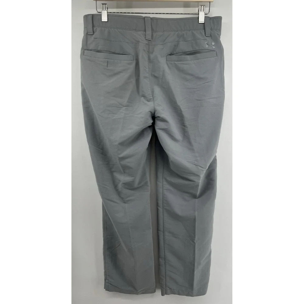 Under Armour Golf Pants Mens Gray Tagged 36/30 Measure 35/30 Stretch